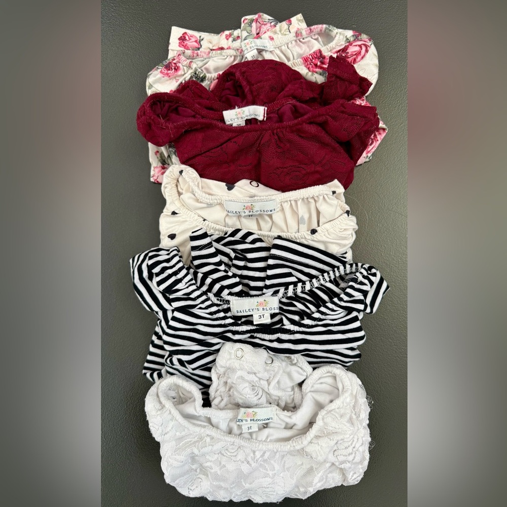 Bailey's Blossoms Bundle (5) Bodysuits Size 3T